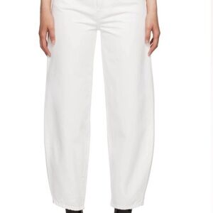 Toteme Cream Barrel-Leg Denim